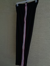 Woman Within  M 14-16 Cotton Blend Jersey Knit Elastic Waist  Pants Plus Black - £7.78 GBP