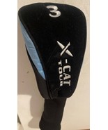 X-CAT TOUR 3 HYBRID HEADCOVER BLACK - BLUE - $13.63 CAD