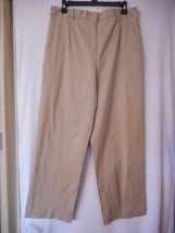 Size 16 Beige Casual flat front pants by Napa Valley - $235.70 MXN