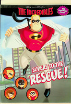 Disney PIXAR The Incredibles: Supers to the Rescue Coloring Book &amp; Poste... - $8.14
