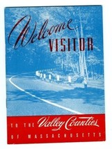 Valley Counties of Massachusetts Welcome Visitor Booklet Summer 1949 - £27.15 GBP
