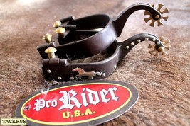 Horse Western MENS Show Horse Antique Running Horse Boot Spur 7509 - $589.35 MXN