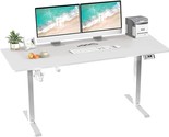 55 Inch Electric Standing Desk, Modern Design, Adjustable Height Sit Sta... - $222.99