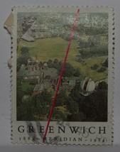 Vintage Stamps British Great Britain England Uk 28 P Pence Greenwich Stamp X1 B7 - £1.35 GBP