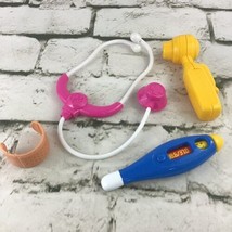 Fisher Price Doctor Lot Of 4 Tools Thermometer Barbie Kid Stethoscope  - £11.93 GBP
