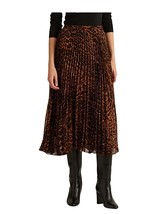 Ralph Lauren Animal Print Pleated Midi Skirt - £68.53 GBP
