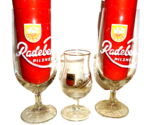 3 Radeberger Dresden Radeberg East German Schnapps &amp; Beer Glasses - $19.95
