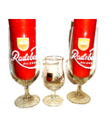 3 Radeberger Dresden Radeberg East German Schnapps &amp; Beer Glasses - £15.99 GBP