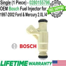 Genuine Bosch x1 Fuel Injector for 1997-2002 Ford &amp; Mercury 2.0L I4 #0280155796 - £35.99 GBP