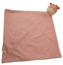 Carters Child of Mine Pink Polka Dot Giraffe Lovey Security Blanket Plus... - £11.59 GBP