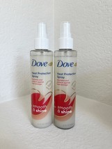 2x DOVE Heat Protection Spray Smooth & Shine 6.1 oz Heat Damage 450 Degrees - $43.60