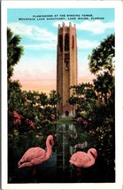 Flamingoes at Singing Tower Mountain Lake Sanctuary Lake Wales FL Postcard PC143 - £3.91 GBP