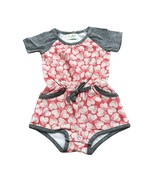 MIKI MIETTE Love Heart Print S/S Romper One Piece Size 6 Months New NWT - $19.80