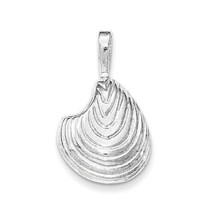 NEW Sterling Silver Polished Arch Shell Chain Slide Pendant - £17.71 GBP
