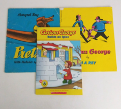 Lot Of 3 Curious George Books Paperback Books Copyright Dated 1941, 1944... - £15.53 GBP