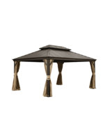 Outdoor 12x16 Hardtop Gazebo w/Galvanized Steel Canopy &amp; Netting - $3,220.76 CAD
