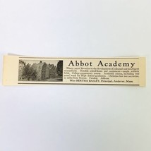 Vintage 1923 Abbot Academy Boarding School Print Ad Andover Massachusett... - £5.27 GBP