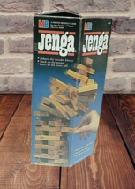 JENGA 1986 1st Edition Milton Bradley Wood Block Game  - £13.87 GBP