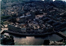 Aerial View of Paris France Postcard Posted 1981 - £5.81 GBP