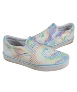 Womens Airwalk Slip On Shoes sz 10 M Ride-J War Tye Dye Sneakers Blue Tr... - $34.65