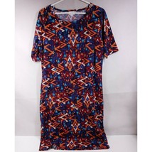 NWT LuLaRoe Julia Pencil Dress Colorful With Geometric Designs Size XL - £12.39 GBP