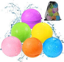 SOPPYCID Reusable Water balloons Summer Toy Water Toy for Boys and Girls Pool Be - £29.41 GBP