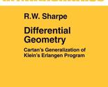 Differential Geometry: Cartan&#39;s Generalization of Klein&#39;s Erlangen Progr... - $28.56