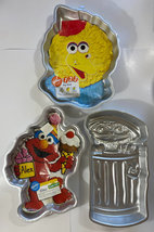 Sesame Street Wilton Cake Pans: Big Bird / Elmo / Oscar - £29.75 GBP