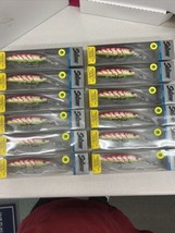 Lot of 12 Salmo Freediver 12 SD UV Pink Tiger 4 3/4&quot; Deep Diving Crankbait Lure - £101.87 GBP