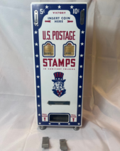 Victory US Postage Stamps Automatic Dispenser Co Porcelain Vending Machine - £197.80 GBP