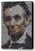 Amazing Framed Abe Lincoln Political Button  mosaic print Limited Edition w/COA - £14.40 GBP