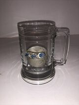 VINTAGE NBA Orlando Magic Clear Glass Mug Stein Old Logo Pewter Medal 5”... - $257.60 MXN