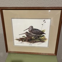 Dietmar K. Krumrey Signed Lithography Framed Woodcock w/ Original Drawing - £90.26 GBP