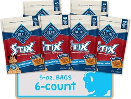 Stix Natural Soft-Moist Dog Treats, Chicken Recipe 5-Oz Bag (Pack Of 6) - $32.99