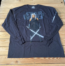 star wars NWOT men’s long sleeve graphic t shirt size XL black H11 - $15.74