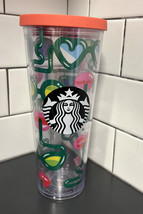 Starbucks 2014 Crazy Straws Sunglasses &amp; Lips 24 oz Cold Cup Tumbler No ... - £23.12 GBP