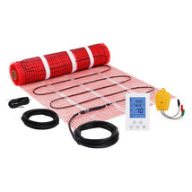 VEVOR 30sqft Electric Radiant Floor Heat System Floor Heat Mat with Ther... - £135.24 GBP