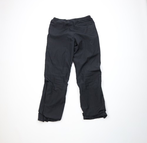 Vintage 90s J Crew Gym Mens Size Small Lined Wide Leg Windbreaker Pants Black Item image 12