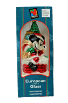 Nib Vtg 1997 Mickey Mouse Christmas Ornament Europ EAN Style Glass Mouth Blown - £6.42 GBP