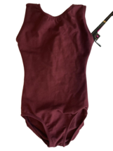 Eurotard Child Burgundy Cami Dance Leotard, Size XS (2-4) NEW - $12.34