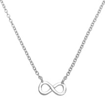 Sterling Silver Small Infinity Necklace - £25.19 GBP