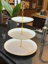 PinCute Cupcake Stand Holder 3 Tier Plastic Dessert Tower 9.84&quot;L x 5.9&quot;W... - $14.55
