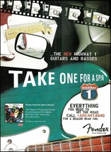 Fender Highway One 1 Series guitar &amp; bass 2003 ad 8 x 11 advertisement print - £3.32 GBP