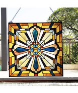 Mission-Design/Look Glass Window Panel/suncatcher Multi Color Traditiona... - $174.23