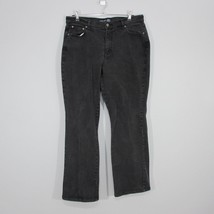 Venezia Women&#39;s Jeans Black Straight High Rise Lane Bryant Size 16 - £12.22 GBP