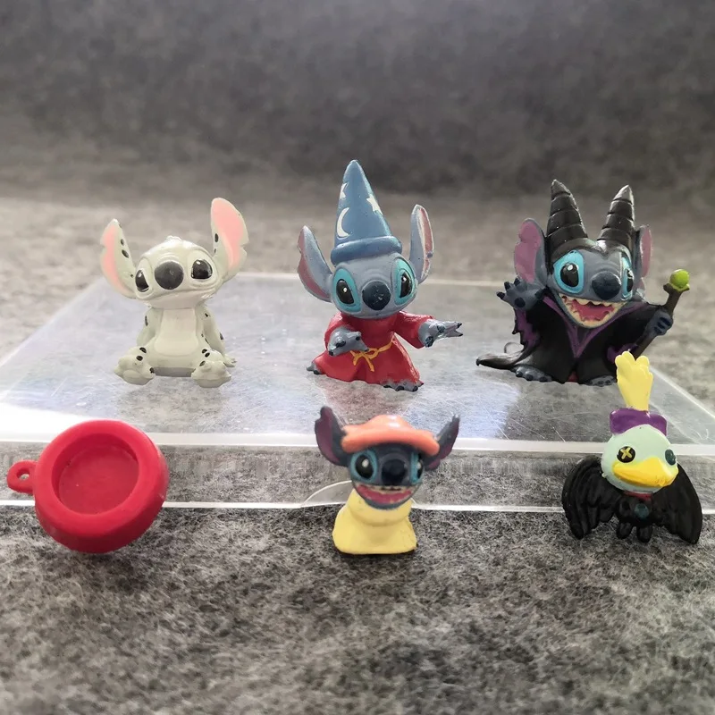 3pcs/Lot Disney Lilo &amp; Stitch 5cm Action Figures Handmade Anime Decoration Mini - £11.35 GBP