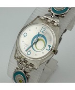 Swatch Swiss Quartz Watch LK267K Check Pea Women Clear Blue Analog New B... - $881.49 MXN
