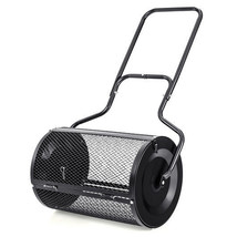 24" Peat Moss Spreader with Upgrade Side Latches and U-shape Handle-Black - Colo - €122,74 EUR
