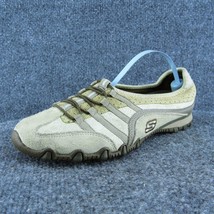 Skechers  Women Flat Shoes Off White Leather Slip On Size 6.5 Medium - £19.46 GBP