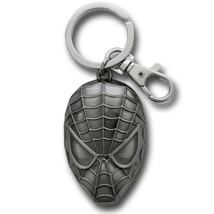 Spider-Man Shiny Head Pewter Keychain Silver - $14.98